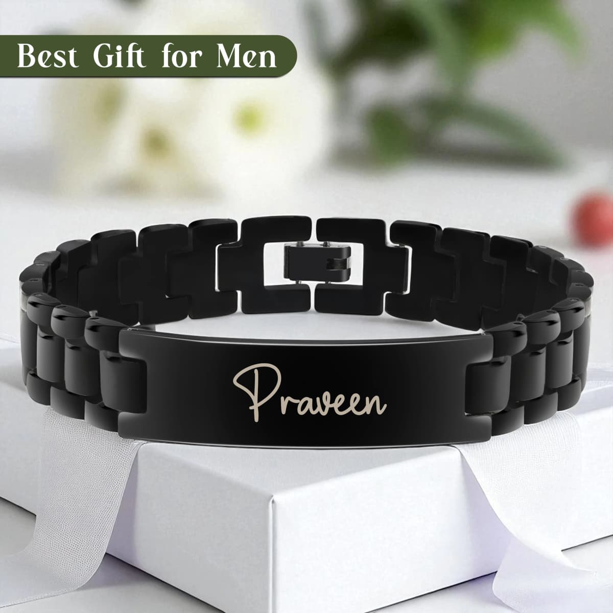 Personalized Wrist Mark Metal Bracelet For Men